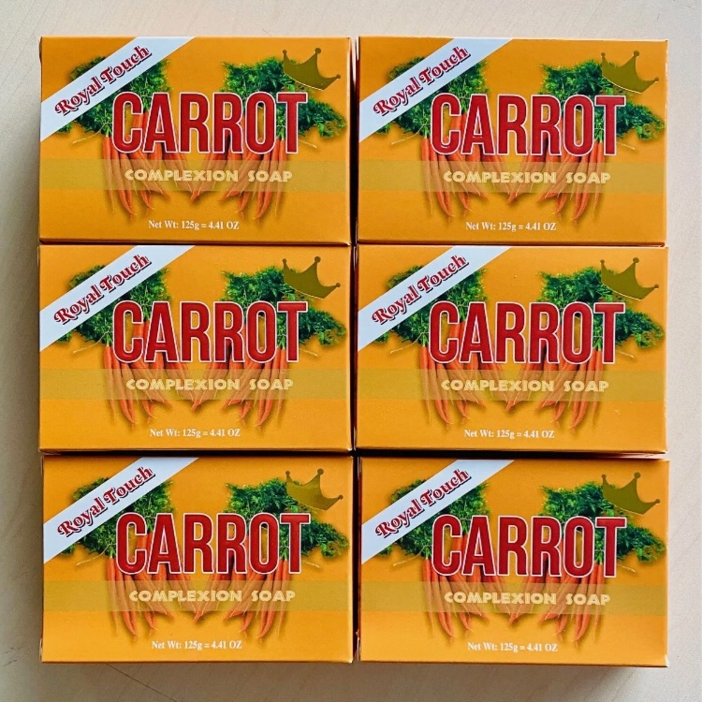 6-Pack ROYAL TOUCH CARROT COMPLEXION SOAP 4.41oz (125g) each NEW FREE SHIPPING!